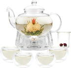 Glass Teapot Set, 34OZ/1000ML Glass Tea Kettle by GURUDAR