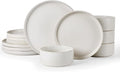 Famiware Star Stoneware Dinnerware Set, Reactive Glaze Plates & Bowls by Famiware