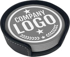 Custom Leather Coasters with Logo - Image 5