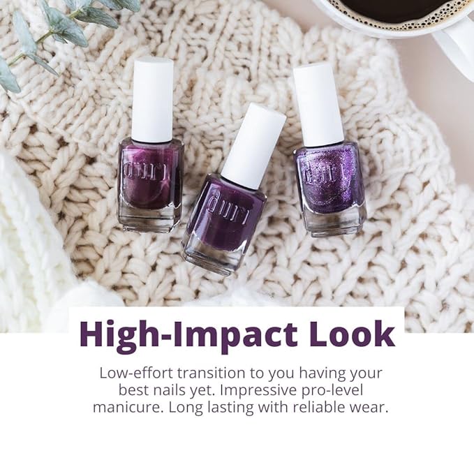 duri 799 Delicate Thoughts Nail Polish, Saturated Purple, Full Coverage, Glossy Finish, Quick Drying, 0.45 Fl Oz
