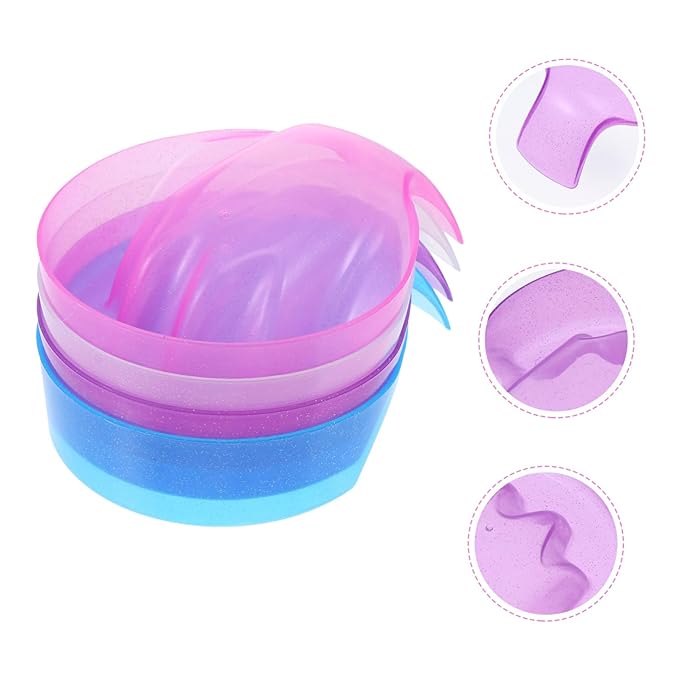 4pcs Nail Soaking Bowls for Manicure Random Colors Nail Art Tool for Salon Use and Cuticle Care