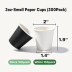 300 Pack 3 oz Bathroom Cups, BPA-Free Disposable Mouthwash Cups, Stackable - Image 2