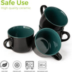 AmorArc 24 oz Soup Mugs with Handles, Jumbo Ceramic Bowls Mugs Set with handles - Image 6