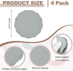 uxcell Set of 4 Round Silicone Coaster - Image 2