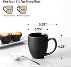 DOWAN Coffee Mugs, 16 oz Ceramic Coffee Cups - Image 2