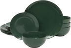 Gibson Home Simple Essential 12 Piece Plates and Bowls Porcelain Solid Color - Image 6