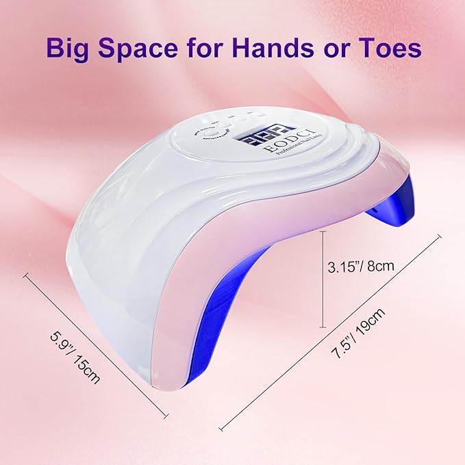 168W UV LED Nail Lamp, UV Light for Nails Dryer for Gel Nail Polish Curing Lamp, Auto Sensor, Professional Nail Light,Compatible with All Gel Types