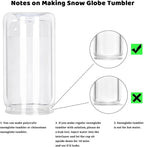 12 Pack Acrylic Snow Globe Tumbler - Image 4