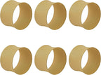 ITOS365 Cream Napkin Rings Set of 12, Round Metal Napkin Ring Holder, Napkin - Image 3