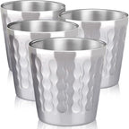 Beasea Stainless Steel Cups, 4 Pack 6oz Metal Drinking Stackable Double Wall by Beasea