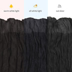 3 Pack Black Cheesecloth Table Runner, 17 x 108 inch, Semi Sheer Boho Cheese - Image 7