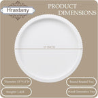 Hrastany Round Wood Serving Tray - Image 3
