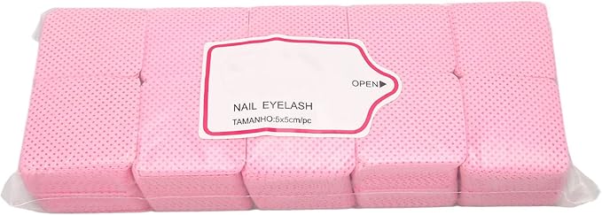 Lint for f ree Nail Wipes , 1000pcs Lash Extension Glue Wipes , Lint for f ree Wipes , Soft Nail Polish Remover Wipes , Eyelash Extension Glue washing Pad , Nail Supplies , for Lash Extension Supplies
