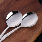 Buyer Star Bouillon Spoon Sets, 7-Inch Round Soup Spoons, Stainless Steel - Image 4