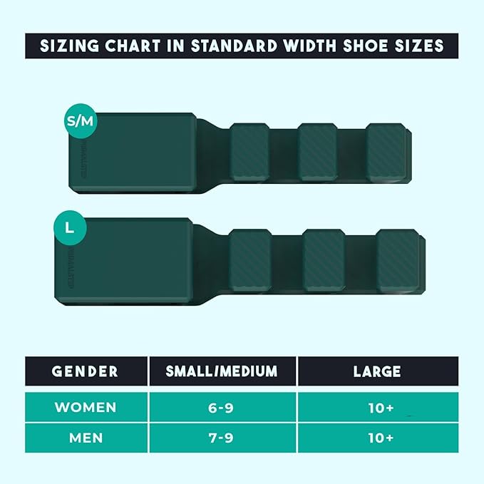 APEX Adjustable Toe Separators, Spreaders, Spacers, Straightener to Correct Toes for Men and Women, Bunion Corrector, Plantar Fasciitis, 50% Thicker, 2 Pairs, S/M and Large, Green