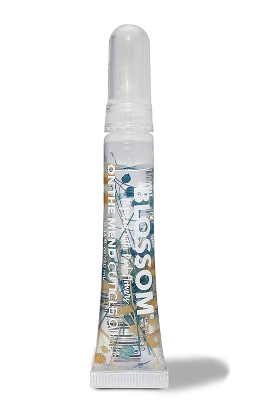 Blossom Cuticle Oil Pen for Nails, On the Mend Scented Travel Nail Oil for Growth and Strength, Infused with Real Flowers 0.34oz, Honeysuckle