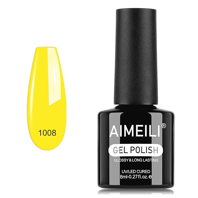 AIMEILI Gel Nail Polish, Hema Free, Cruelty Free, Vegan, Soak Off U V LED Nail Art for Women Girls Manicure Salon DIY Home - 1008 8ml