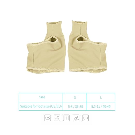 Bunion Corrector Sleeve Socks with Big Toe Separators and Pinky Separators Pack for Men and Women Non-Slip Big Toe Straightener Big Toe Alignment Bunion Toe Relief Pain (Khaki, Large)
