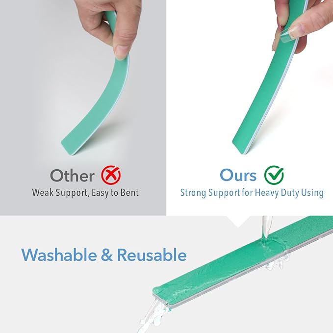 Nail Files: 7" Long, 100/100 Grit Buffer for Acrylic, Gel, Dip Powder & Poly Gel Nails - Washable, Reusable, Double Sided - 50 Count