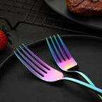 Rainbow Silverware Set Flatware Cutlery - Image 4