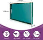 Gifturbo Teal Serving Tray, Rectangular Serving Trays - Image 2