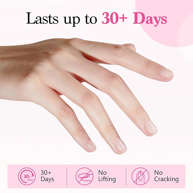 Builder Nail Gel, 7-in-One Builder for Nails Crystal Clear Strengthener Glue Apex Enhancement Extension Hard Building Gel LED Lamp Cured Rubber Base Coat for DIY Beginners& Salon Manicure 0.54 OZ