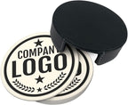 Custom Leather Coasters with Logo - Image 4