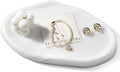 Luxurious White Marble Vanity Tray, Cloud Shape Serving Stone Key Tray by Koville