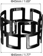 uxcell Metal Napkin Rings Set of 4, Hollow Out Napkin Ring Holder Buckle - Image 2