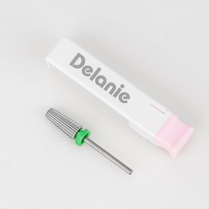 Delanie 5-in-1 Carbide Nail Drill Bit for Professional Nail Tech, 3/32", Coarse Grit