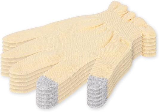 Cotton Moisturizing Gloves Overnight Hand Beauty Gloves Touchscreen Sleeping Gloves (S-Beige, Count, 6)