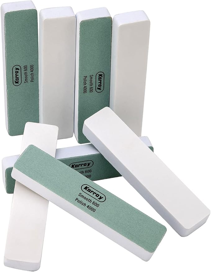 Nail Files and Buffers for Natural Nails Smooth and Polish Gel Surface 400/600/4000 Grit (C-Cuboid)
