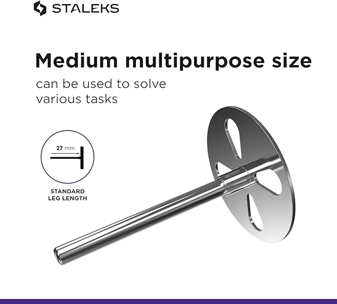 Staleks Pro Pedicure Disc PODODISC M Expert with Disposable Files – 180 Grit – 5 Pcs – 20mm – Stainless Steel – Hardware Pedicure Tool