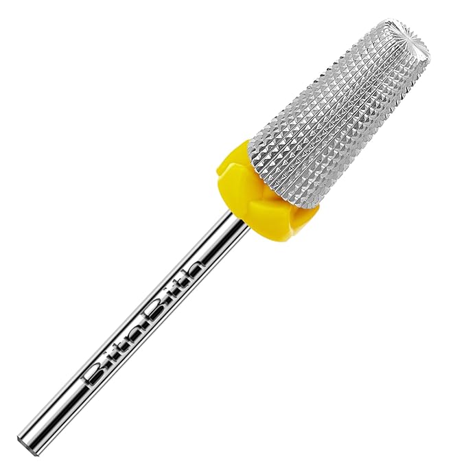 5 in 1 Nail Drill Bits, 3/32”Professional Carbide Drill Bits for Nails Multifunction Bit, Fast Remove Acrylic Hard Gel Cuticle Nail Efile Bit Manicure Pedicure,Two Way Rotate,Extra Fine