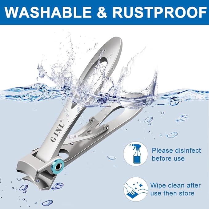 Nail Clippers for Men Thick Nails - 2025 Stocking Stuffers Gifts for Men,16mm Wide Jaw Opening Heavy Duty Large Toenail Clippers, Christmas Xmas Presents Gifts for Dad