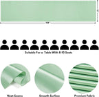 Sage Green Satin Table Runner, 12x108 Inches, 2 Pack | Premium Satin, Smooth - Image 2