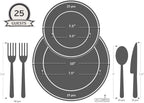" OCCASIONS " 150 Piece set-Vintage Wedding Plastic Plates & cutlery - Image 8