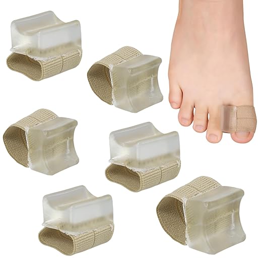 6PCS Gel Toe Spacers for Men and Women, Bunion Toe Separators for Overlap Toes, Bunions, Big Toe Alignment, Corrector and Spacer, Portable & Comfortable