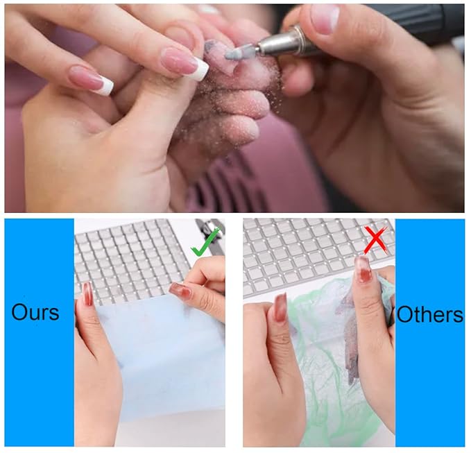 100PCS Nail Dust Collector Filter,No Spilling and Super Strong Disposable Nail Dust Filters for Most of Nail Dust Vacuum Machine, Nail Salon Nail Dust Extractor Accessory