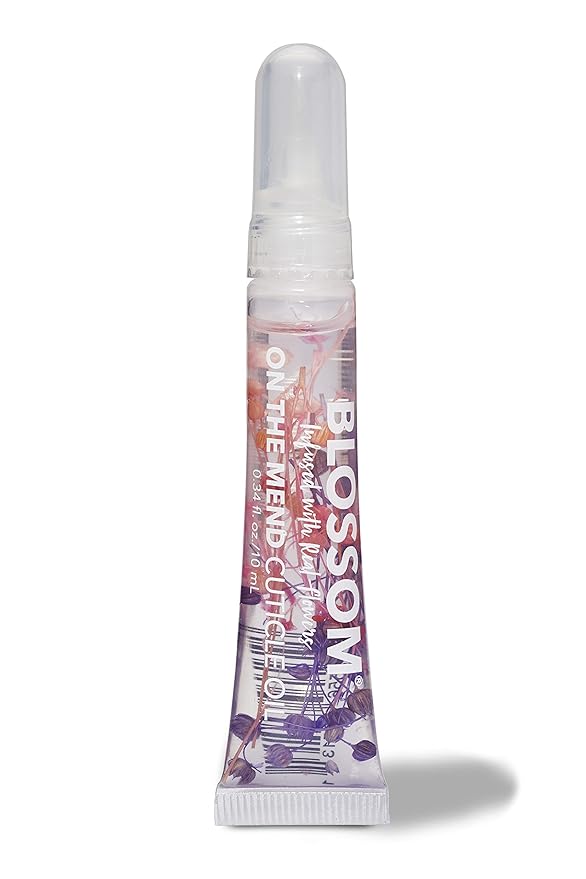 Blossom Cuticle Oil Pen for Nails, On the Mend Scented Travel Nail Oil for Growth and Strength, Infused with Real Flowers 0.34oz, Spring Bouquet