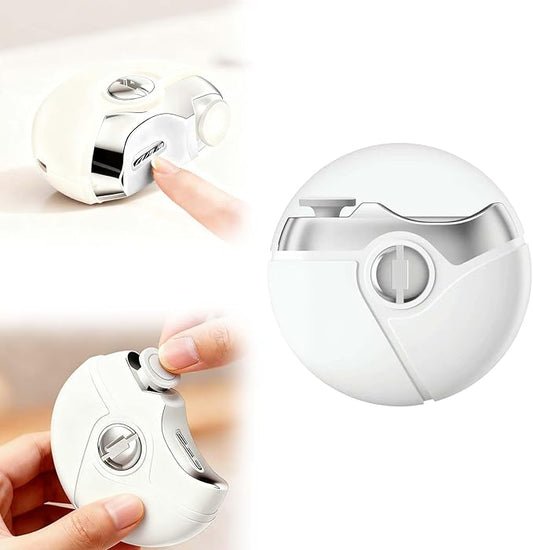 Electric Nail Clippers, 2025 New Rechargeable Nail Trimmer, Multi Functional 3-in-1 Nail Tool for Home Use, Electric Nail Clippers Suitable for Infants, Children, Elderly (White)