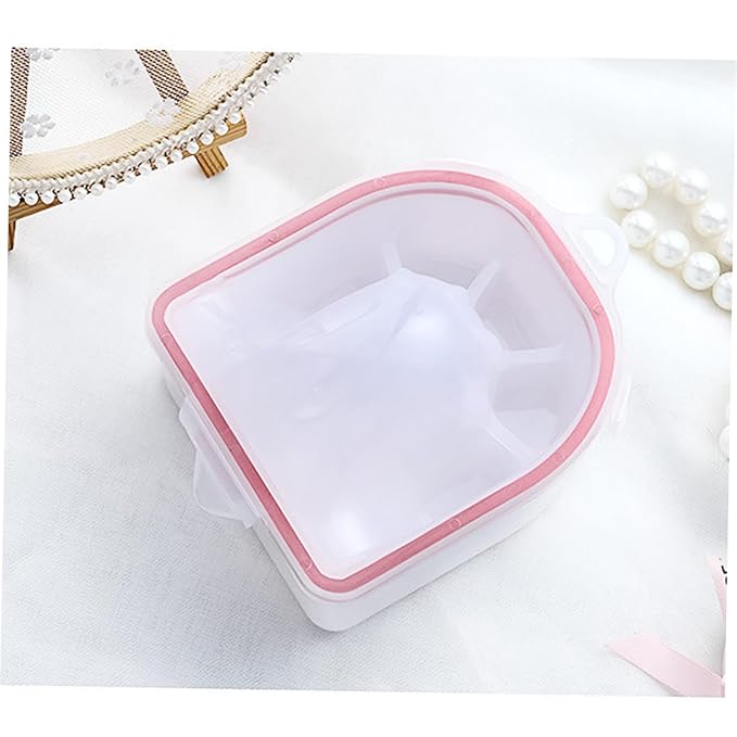 2pcs Nail Art Soak Bowl Manicure Bowls for Dip Powder Remover Nail Polish Care
