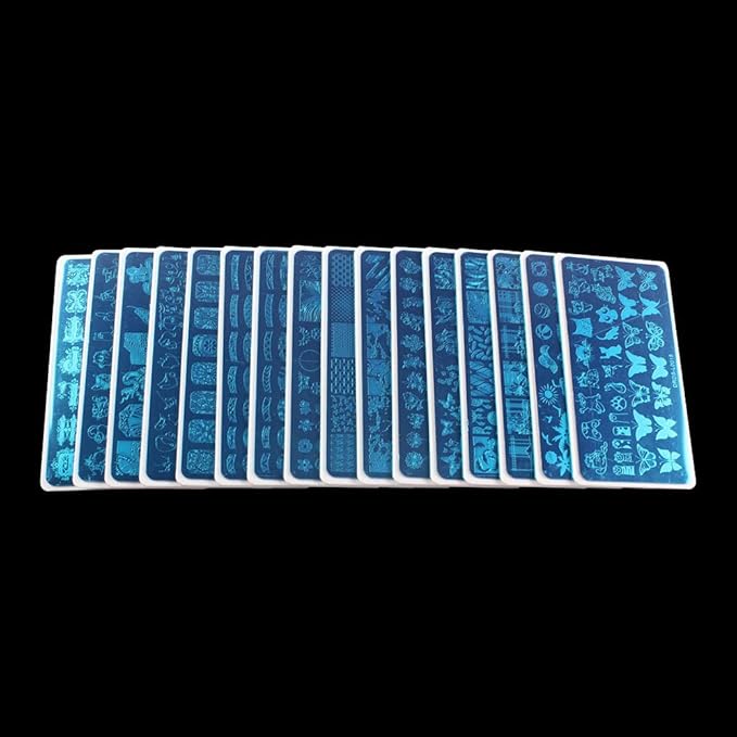 VNC 20Pcs 12X6cm Nail Art Soft Stamping Protective shell Plastic Holder Stamper Rectangel Stamp Holder
