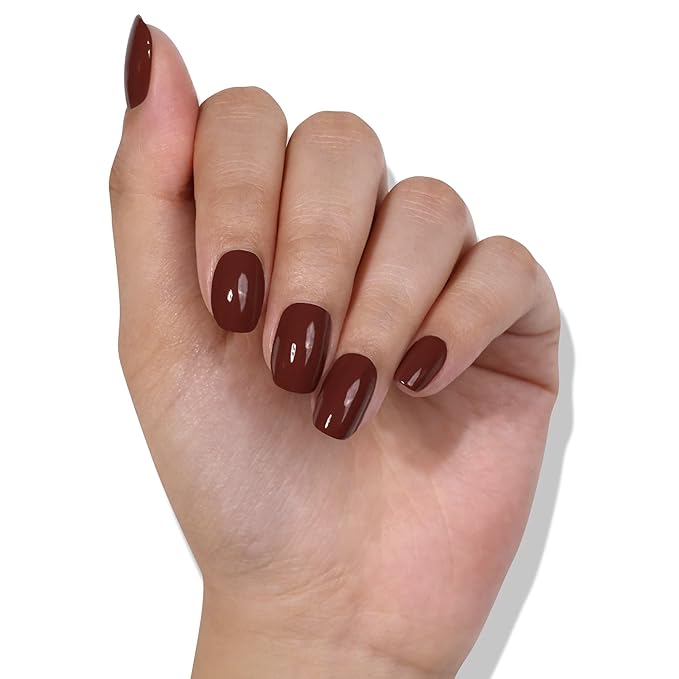 LONDONTOWN lakur Nail Polish - Chip-Resistant, Non-Toxic, Conditions & Hydrates Nails | Glossy Hot Chocolate Brown, Oud Mood, .40 fl oz