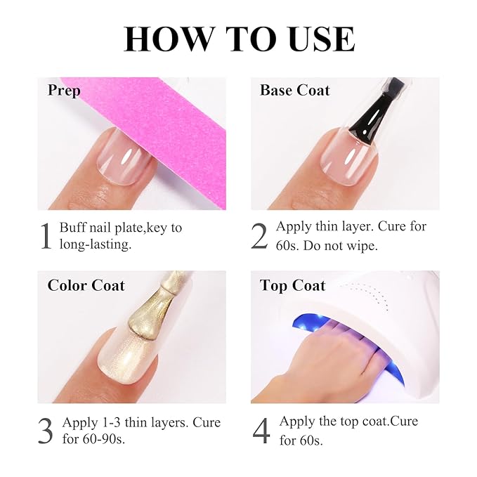 Imtiti Pearl Gel Nail Polish, 0.5 Fl Oz Rose Purple Transparent Shell Shimmer Nail Gel Polish Mermaid Nail Drawing Gel Polish Iridescent Pearlescent Spring Summer Nail Polish Soak Off Led UV
