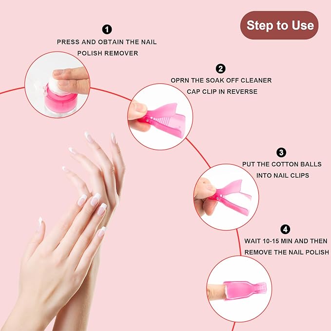 Nail Polish Remover Pump, YAMYONE 2 Pack Acetone Pump Dispenser, Alcohol Dispenser Push Down Empty Lockable Pump Dispenser Bottle for Nail Polish and Makeup Remover, 200ml(6.8oz) (3 Pack- Pink)