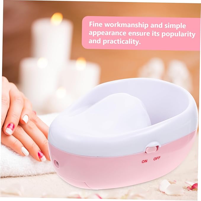 FRCOLOR Nail Art Gel Remover Soak Bowl for Manicure Care Electric Tool for Quick Nail Polish Removal Portable Design for Home Salon