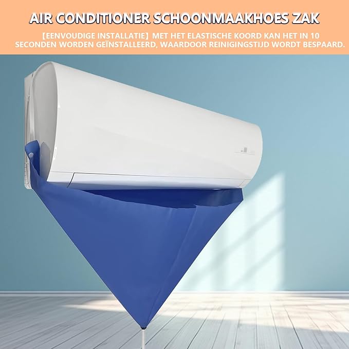 Ac Cleaning Kit, Air Conditioner Cleaning Kit, Ac Cleaning Bag, HVAC Cleaning Kit, Ac Cleaning Cover Bag, Large Size, Integrated Design for Easy Cleaning (Blue Set)