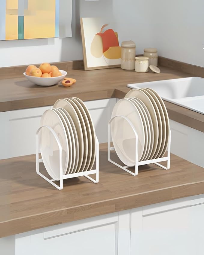 4 Pack Kitchen Plate Holder Organizer - Image 2