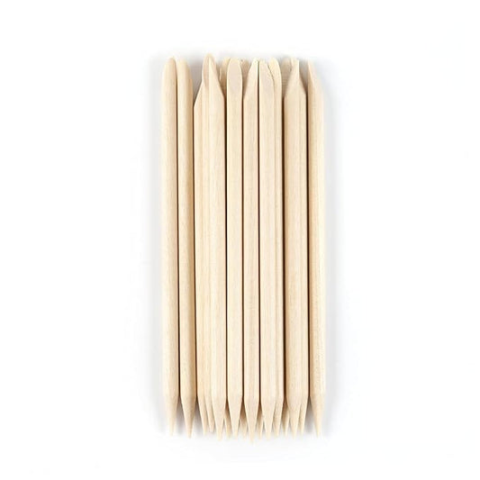 20PC Wooden Stick for Nails Double Sided Cuticle Pusher Remover Nail Art Manicure Pedicure Tool Gel Nail Remover for Home and Salon Manicure Use Tools and Accessories